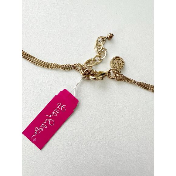NWT Lilly Pulitzer Womesn Jellyfish Tassel Necklace Multi Strand Beachy - Picture 4 of 7